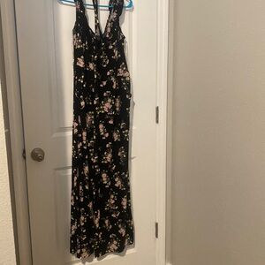 Blue floral jumpsuit @SZ.